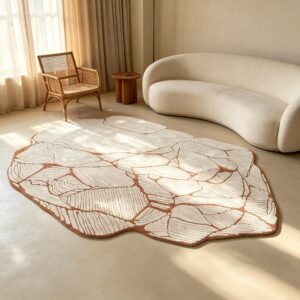 Hand‑Tufted Organic Free‑Form Stone Vein Rug