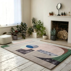 Muted Multi‑Tone Modern Art Rug